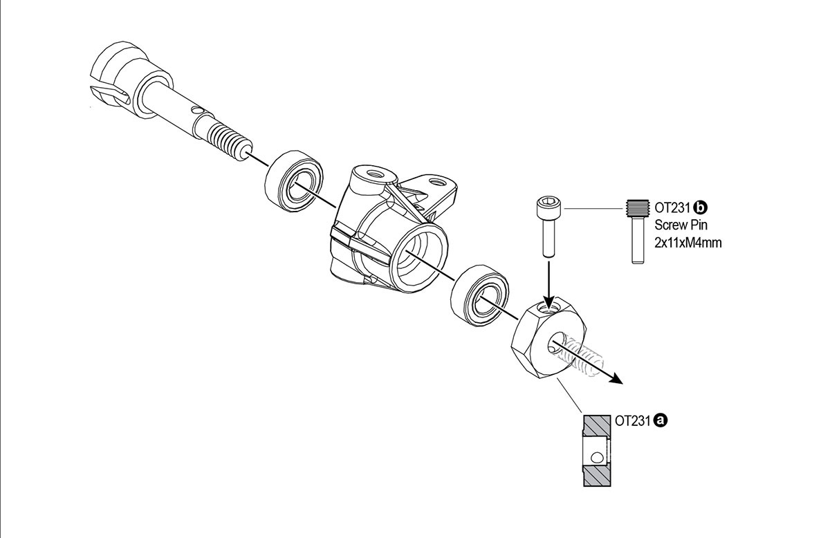Kyosho Vintage Series Optima 12mm Wheel Hex Hubs OT231 | eBay