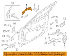 KIA OEM 16-20 Optima Front Door Lock Hardware-Handle, Outside 82651D5210