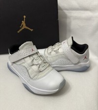 Air Jordan 11 CMFT Low White Varsity Red Black Kids Sneakers Shoes Size 11C