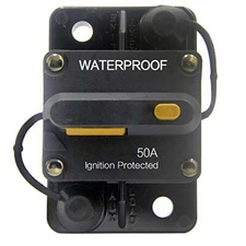 12V-42VDC Waterproof 50A-300A Circuit Breaker with Manual Reset Inline Fuse I...