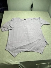 Citron Santa Monica 3XL Purple Tunic Top Lagenlook