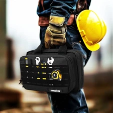 Heavy Duty Waterproof Tool Bag Storage Bag Portable Carry Bag with Strap Pockets