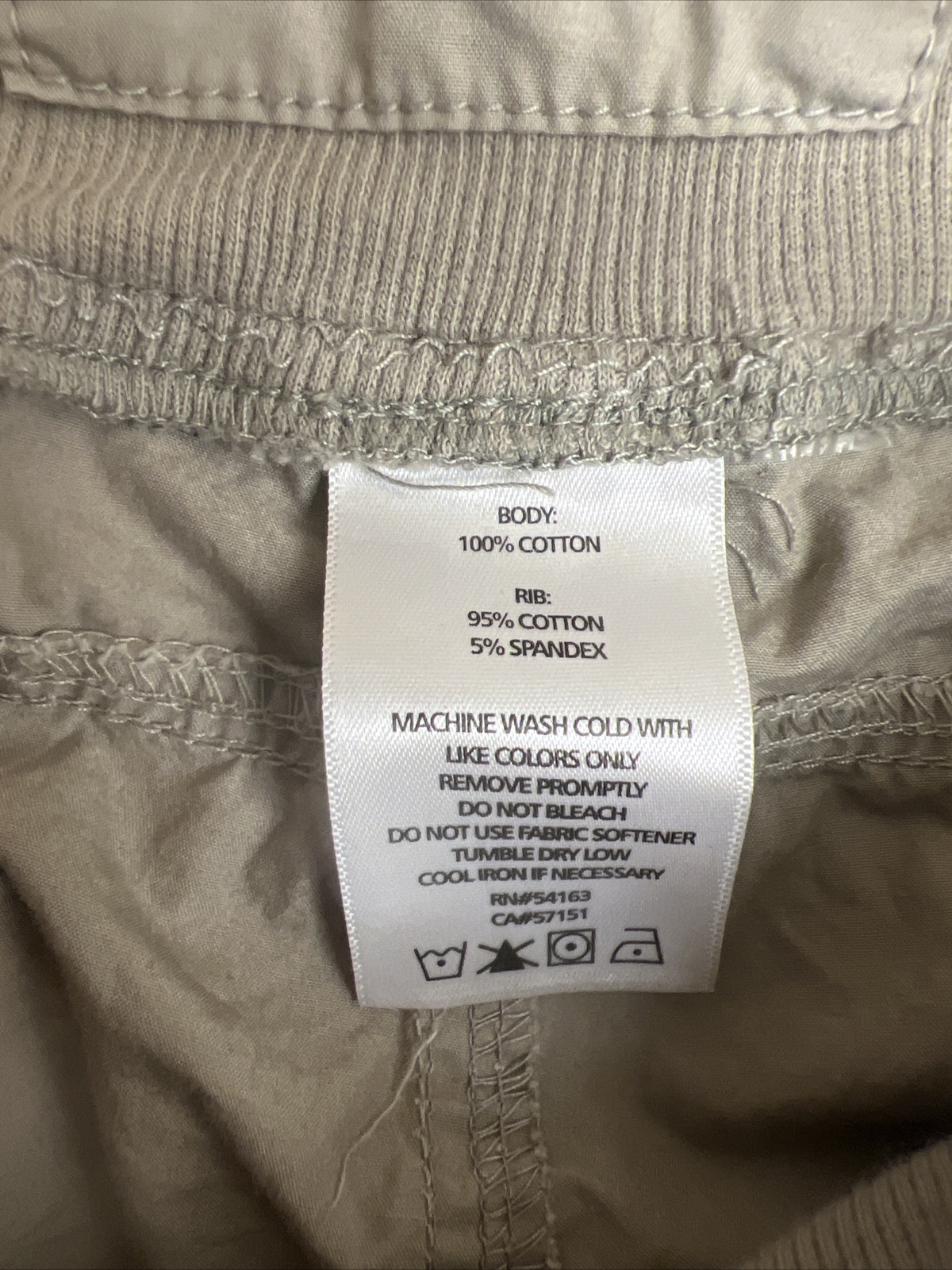 Calvin Klein Mens Sz XL  Cargo Shorts Beige Zip Button Pockets Flat Front image 7