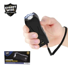 Streetwise LIFE GUARD Stun Gun Flashlight 16,500,000 w/ Holster Palm Size BLACK