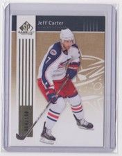 2011-12 UD SPGU AUTHENTIC GOLD BASE SP /100 JEFF CARTER #26 BLUE JACKETS