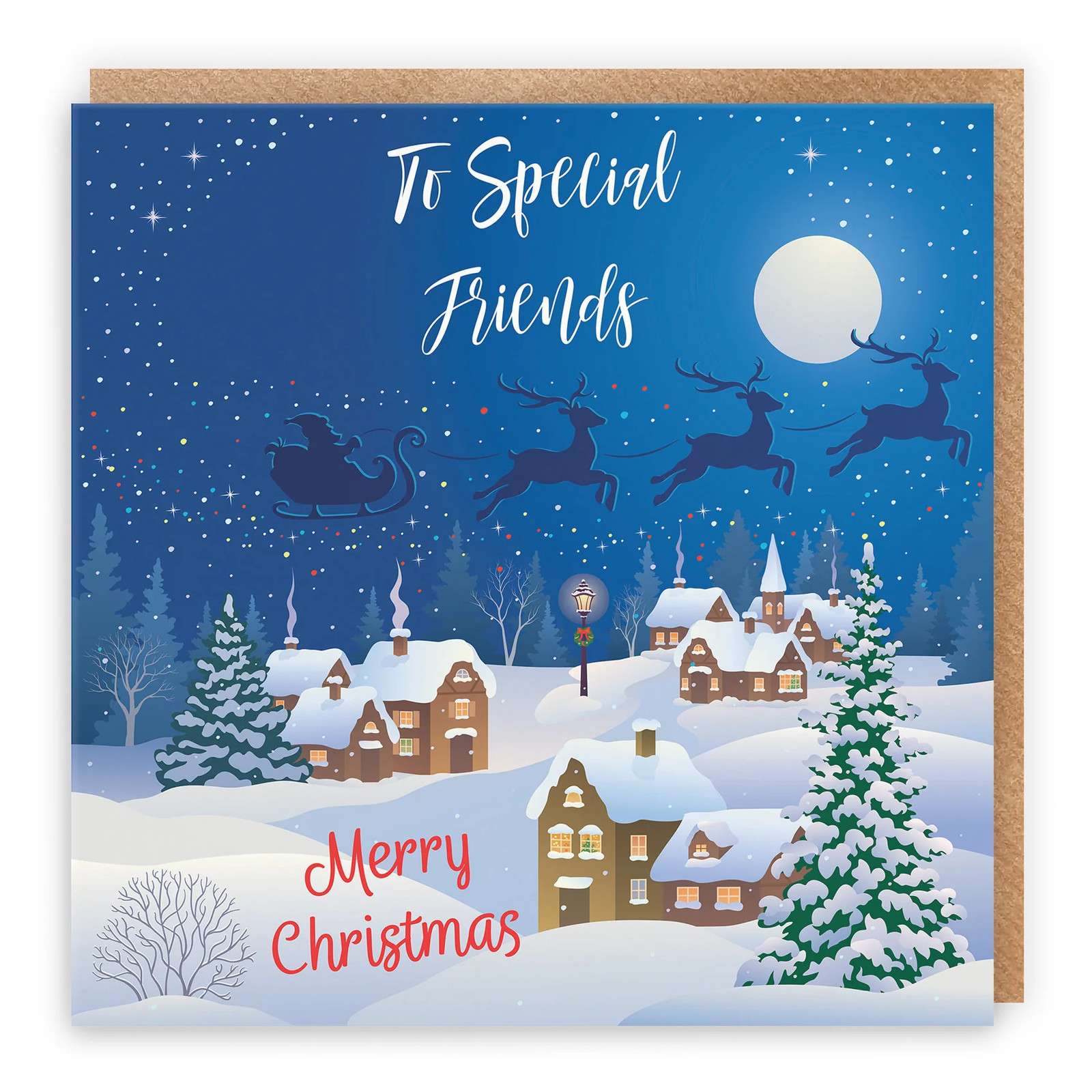Friends Christmas Card Winter Wonderland
