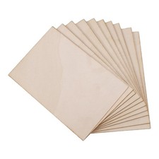 10 Pack Unfinished Wood Sheets,Glued Laminated Wood Thin Wood Board for7163