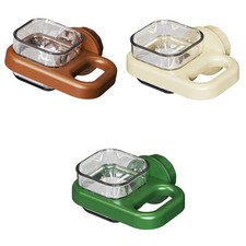 Parakeet Food Dish Bird Feeding Dish Cup Large Capacity Square Transparent Food