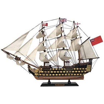Handcrafted Nautical Decor HMS Victory Wooden Tall Model Ship 24'' - Model