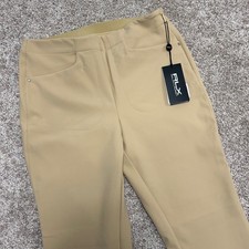 NWT RLX Ralph Lauren Golf Core Brown Pants Women Size 4 Zipper Preppy Golf