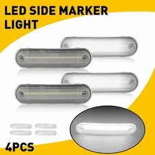 4X LED Side Lights Marker Clear Lens For Front Rear + 1990-2005 Mazda Miata MX-5