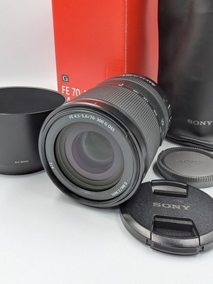 Sony FE 70-300mm f/4.5-5.6 G OSS SEL70300G w/ Hood Caps [Near Mint] Japan