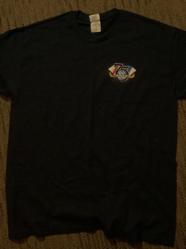 75 years us coast guard auxillary shirt large nwt