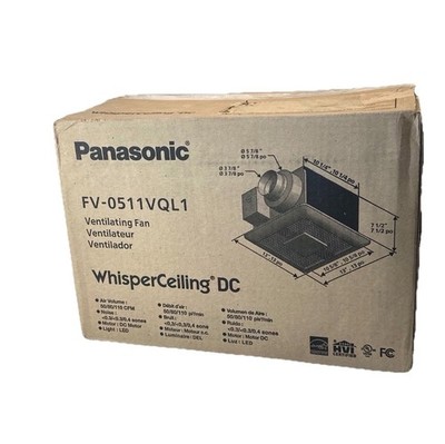 Panasonic WhisperCeiling DC Bath Exhaust Fan LED light 50/80/110