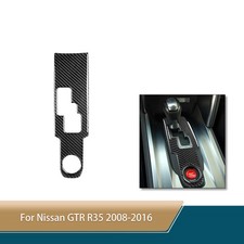 Kohlefaser-Aufkleber Schalttafel Abdeckung für Nissan GT-R R35 2008-2016 Kohlefaser-Aufkleber Schalttafel Abdeckung für Nissan GT-R R35 2008-2016
