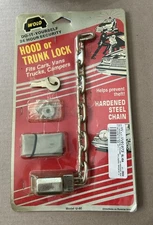 NOS Wolo Hood or Trunk Lock Vintage 1980s Anti-Theft Hardware Car Truck Camper