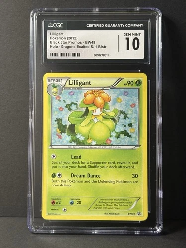 CGC 10 Gem Mint ~ Lilligant 2012 Black Star Promos BW49 Holo Pokemon