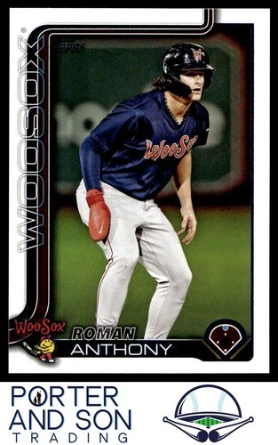 Roman Anthony 2025 Topps Pro Debut #PD-12 Worcester Red Sox Baseball Card