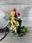 VTG Disney Fairies Tinker Bell Tulip Garden Water Fountain Resin 13” Statue RARE