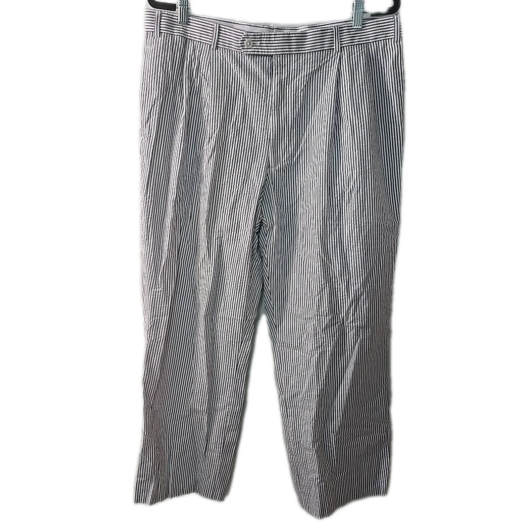 Haspel Seersucker Pants Blue White Striped Casual Dress Trousers Size 38x27
Opens in a new window or