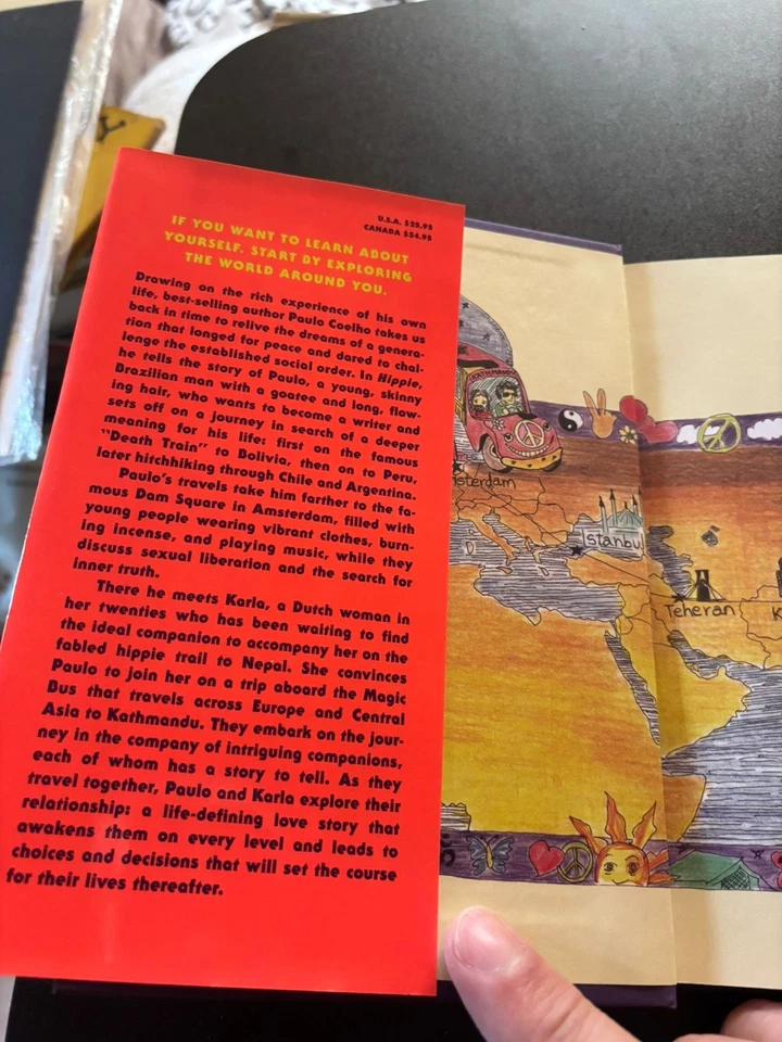 RARE Signed! Hippie by Paulo Coelho 1st ed. NF/NF - Image 2 of 4