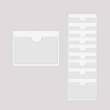 Adhesive Clear Pockets,Self Adhesive Clear Label Pockets Adhesive Card Folder Pl