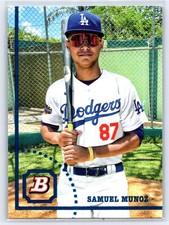 2022 Bowman Heritage Prospects #BHP-149 Samuel Munoz - Los Angeles Dodgers