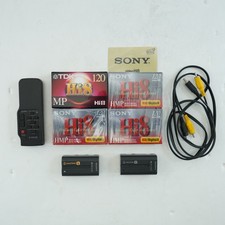 Lot new Sony Video Tape Hi8 HMP 120min np-f330 np-f550 rmt-708 wire video