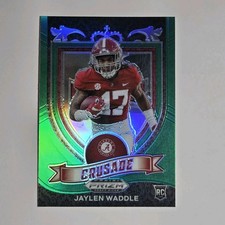 2021 Panini Prizm Draft Picks - Crusade Jaylen Waddle #169 Green Prizm (RC)