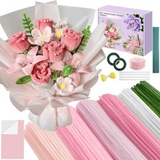 500 Pcs Pipe Cleaners Craft,Pipe Cleaner Bulk Flower Kit,6 Colors Chenille St... 0.06 per gallon