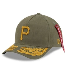 Men's New Era x Alpha Industries  Olive Pittsburgh Pirates A-Frame 9FORTY