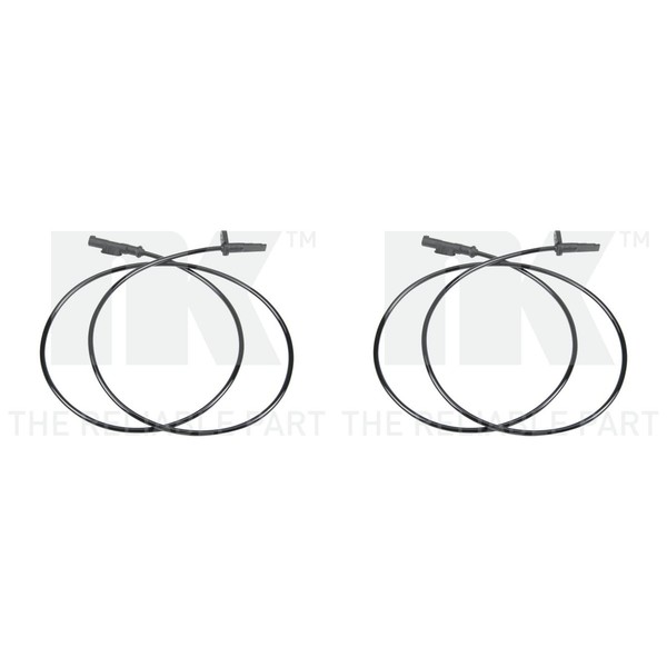 2X NK ABS-SENSOR Raddrehzahl Vorne Links+Rechts-image