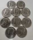 LOT of 10 (1776-1976) Bicentennial Kennedy Half Dollars NO MINT MARK RARE