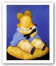 FIGURATIVE ART PRINT La Muneca Fernando Botero