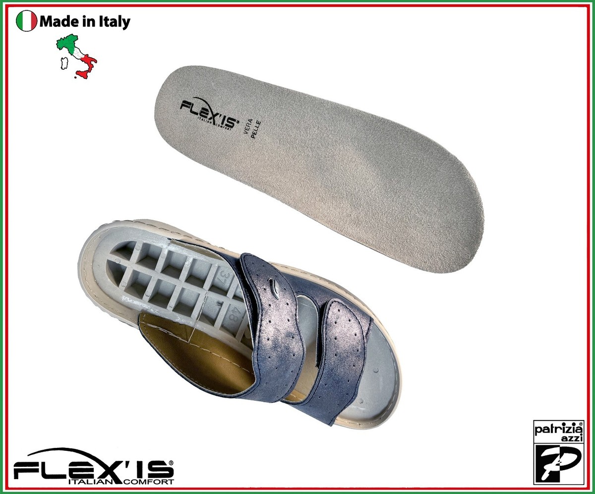 Ciabatte Donna VIRGO FIRENZE | Rete Elastica Traspirante, Plantare Anatomico In Vera Pelle, Made In Italy - 2