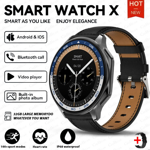 Watch X High-End Business Uhr 32G großer Speicher Smartwatch Herren Sport Fitness - Bild 19 von 20