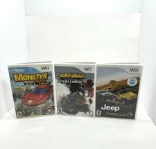 Nintendo Wii Lot Of 3 Racing Games Jeep Thrills Ski Doo Challenge Monster 4x4