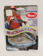 Vintage Tom Mann's Hackleback Bullfin Crankbait Fishing Lure