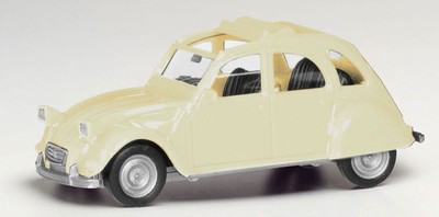 Modèle Réduit CITROËN 2CV6 En 1:87 Par HERPA – Rouge Et Beige, échelle HO, Neuf