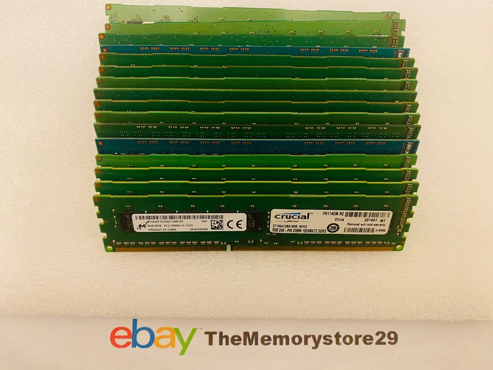 Micro server ECC UDIMM 8GB 16GB 32GB  Memory DDR3 1300MHz 1600MHz Unbuffered Lot - Image 2 of 4