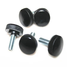 M4 Plastic Screw Bakelite Head Hand Screws Handle Bolts 6-35mm Length Black