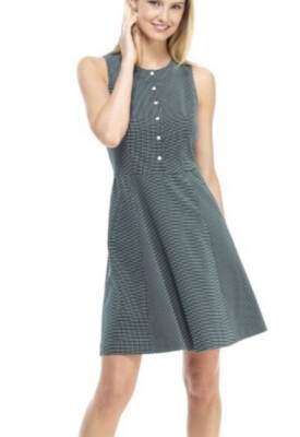 Gal Meets Glam Meg Sleeveless Jacquard Fit & Flare Dress Size 4 GREEN | eBay