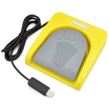 USB Single Foot Switch Control Customizable Keyboard Action Pedal Yellow