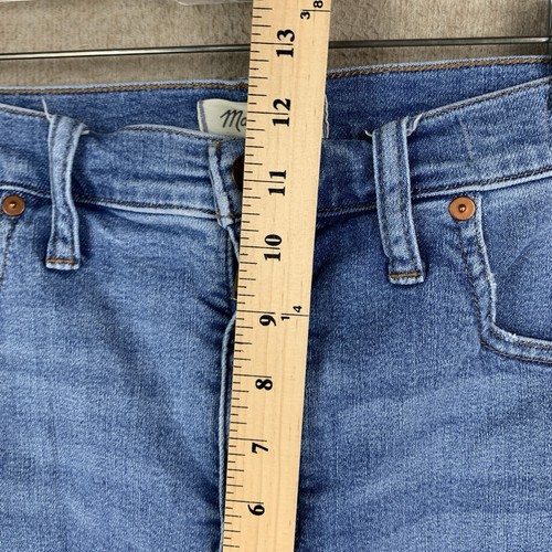 Jeans dritti J Crew Stovepipe 31 x 26 blu denim vita alta crop caviglia preppy - Foto 4 di 10