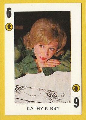 1960s Spanish Pop Star Trade Playing Card - UK Secret Love Singer Kathy Kirby