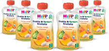 Hipp - Frutta E Verdura Frullata Bio per Bambini, Purea Al Gusto Carota, Mango E