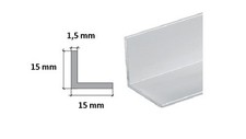 Aluminium Corner Extruded Angle Various Sizes Thickness 1 Metre/ 39.37 in long
