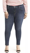 Levis 721 Slim Fit High Rise Skinny Jeans Stretch Denim Women Plus 20W M New $70