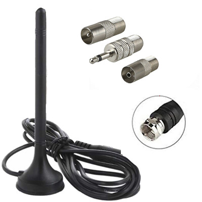 DVB-T2 FULL HD TV mit F Stecker DAB Antenne DAB Zimmerantenne Digital DAB+ BOX