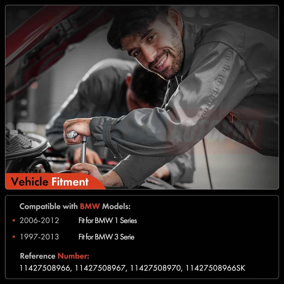 NEW 11427508966 2.0L Oil Cooler & Oil Filter Set Fit For BMW 120i 320i 520i X1 Foto 2 de 4